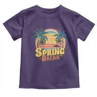 Funny Spring Break Toddler T Shirt Spring Vacation Beach Palm Tree
