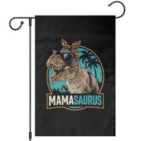 Mamasaurus Funny Dinosaur Mama Garden Flag Mothers Day Family Matching