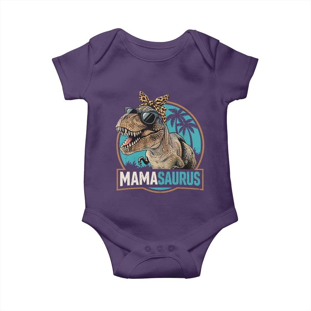 Mamasaurus Funny Dinosaur Mama Baby Onesie Mothers Day Family Matching