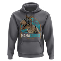 Mamasaurus Funny Dinosaur Mama Hoodie Mothers Day Family Matching