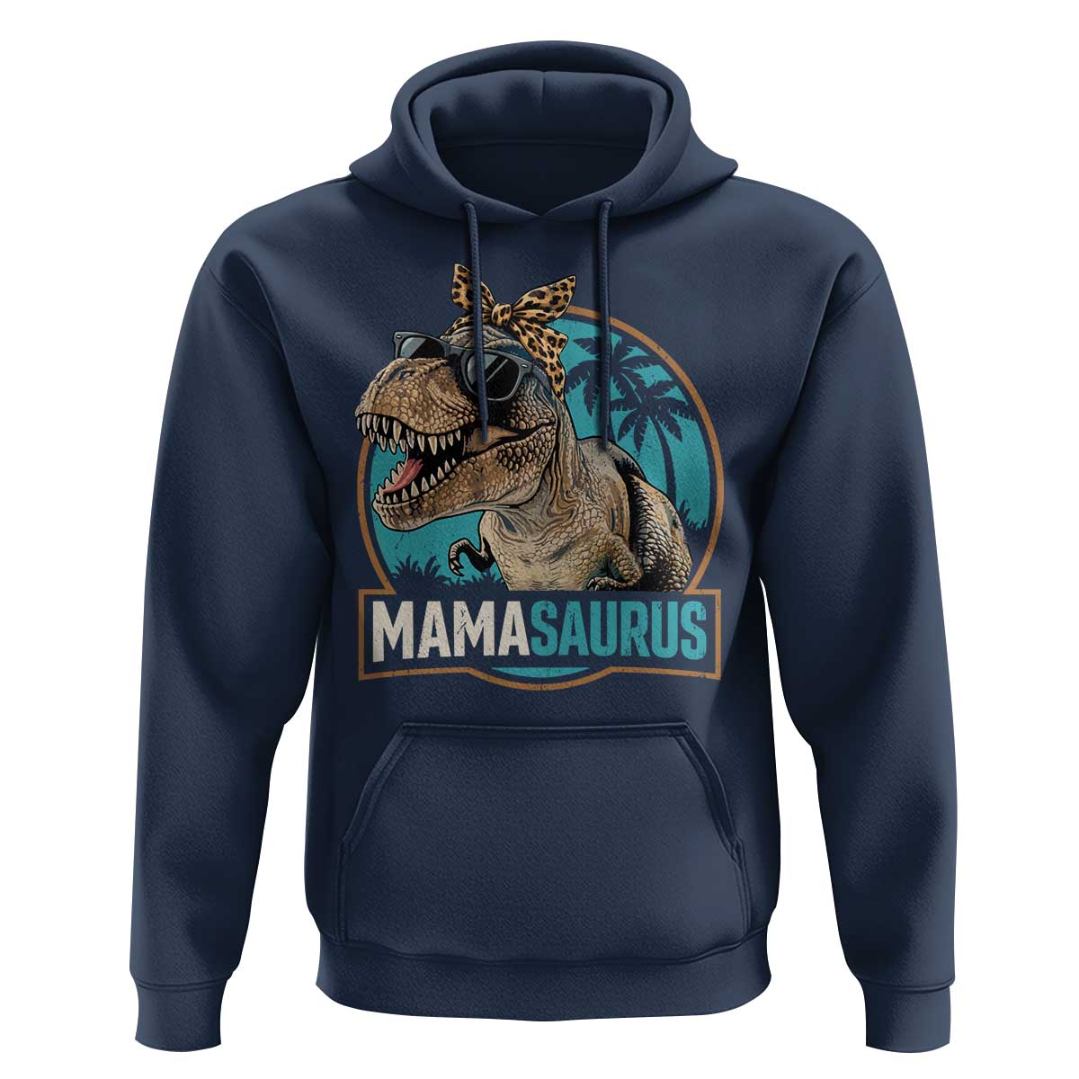 Mamasaurus Funny Dinosaur Mama Hoodie Mothers Day Family Matching