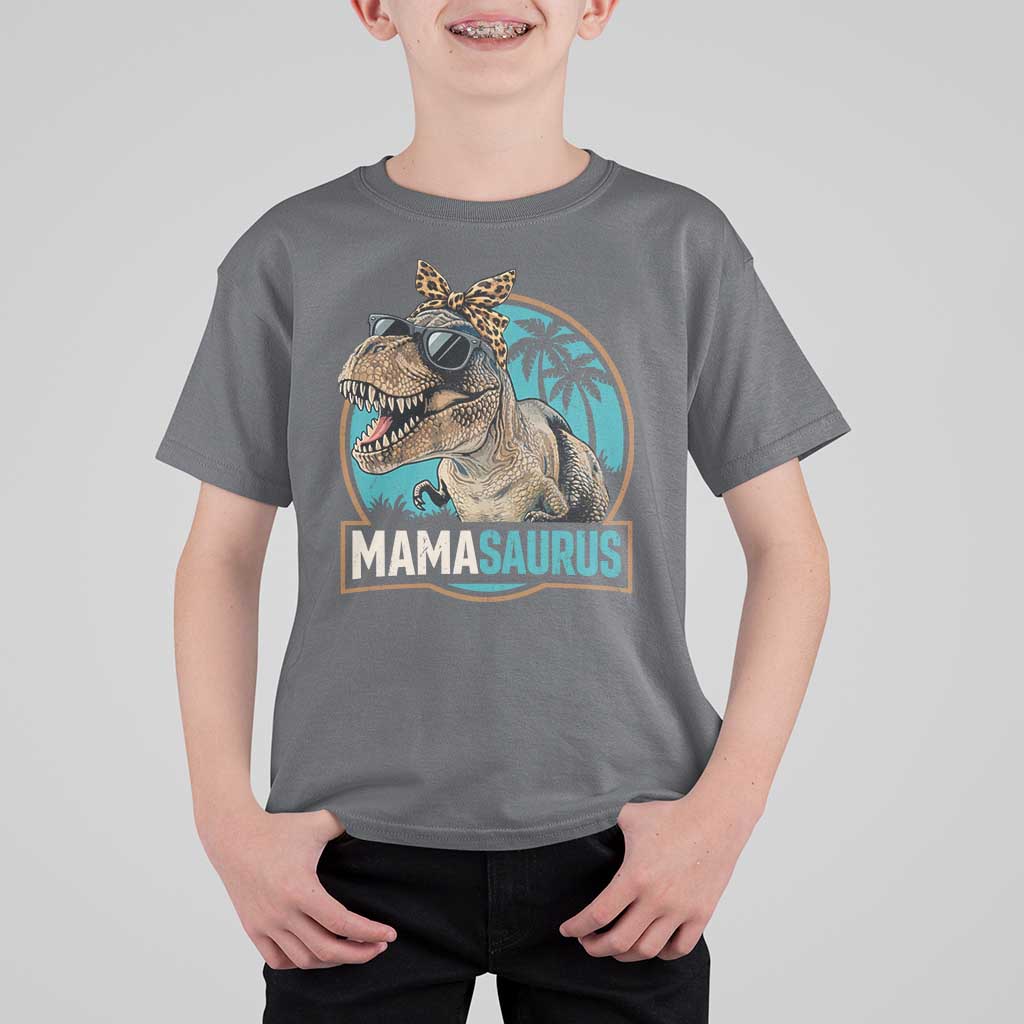Mamasaurus Funny Dinosaur Mama T Shirt For Kid Mothers Day Family Matching