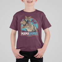 Mamasaurus Funny Dinosaur Mama T Shirt For Kid Mothers Day Family Matching