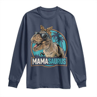 Mamasaurus Funny Dinosaur Mama Long Sleeve Shirt Mothers Day Family Matching