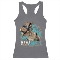 Mamasaurus Funny Dinosaur Mama Racerback Tank Top Mothers Day Family Matching