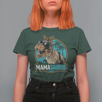 Mamasaurus Funny Dinosaur Mama T Shirt For Women Mothers Day Family Matching