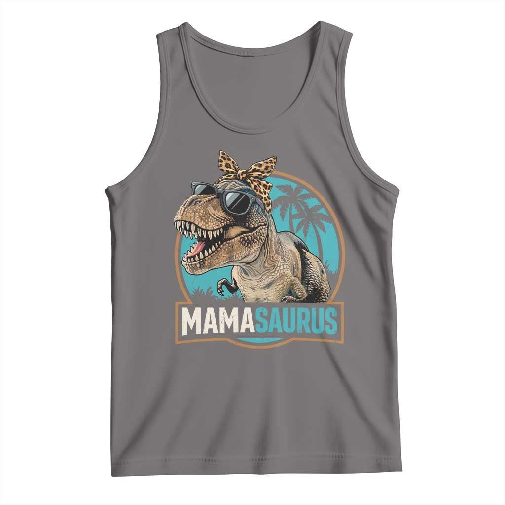 Mamasaurus Funny Dinosaur Mama Tank Top Mothers Day Family Matching
