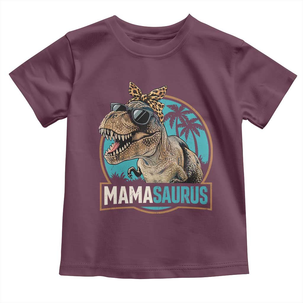 Mamasaurus Funny Dinosaur Mama Toddler T Shirt Mothers Day Family Matching
