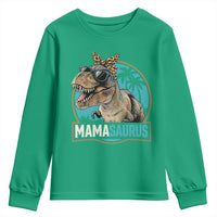 Mamasaurus Funny Dinosaur Mama Youth Sweatshirt Mothers Day Family Matching