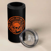 May The Bridges I Burn Light My Way 4 in 1 Can Cooler Tumbler Gothic Skull