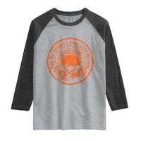 May The Bridges I Burn Light My Way Raglan Shirt Gothic Skull