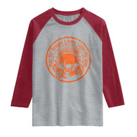 May The Bridges I Burn Light My Way Raglan Shirt Gothic Skull