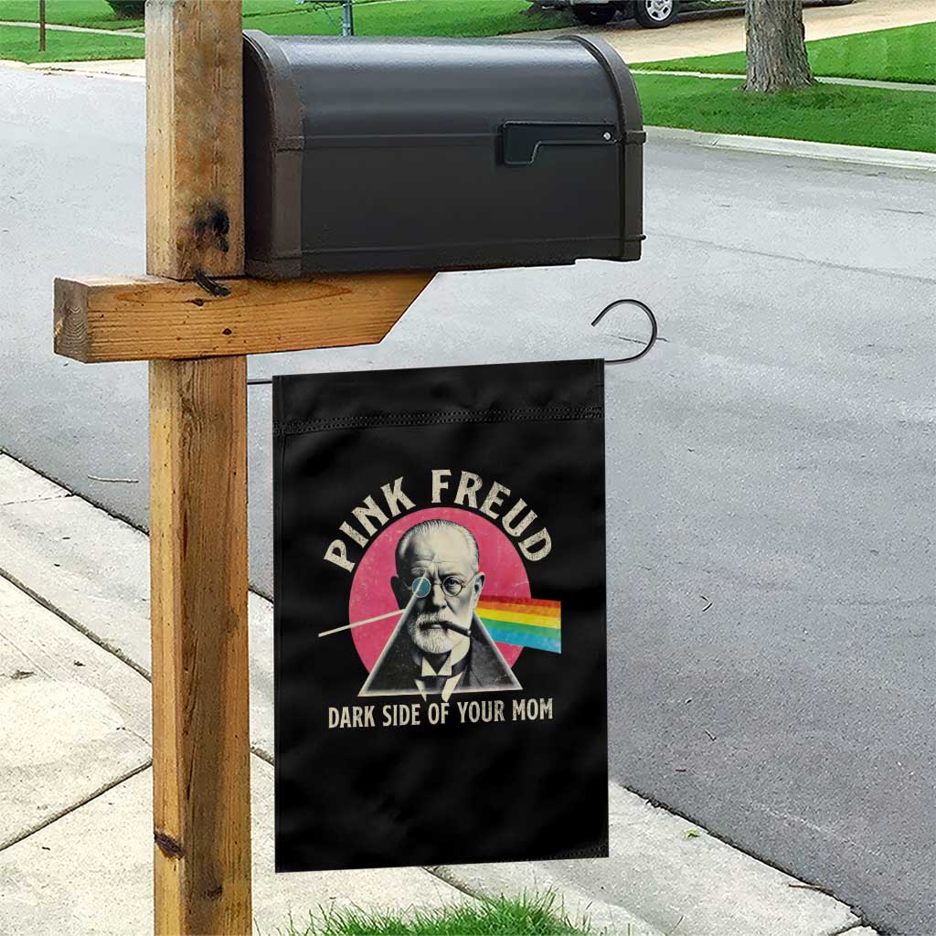 Pink Freud Dark Side Of Your Mom Garden Flag Psychoanalysis Joke