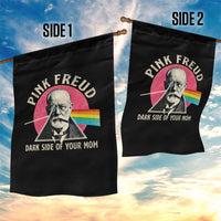 Pink Freud Dark Side Of Your Mom Garden Flag Psychoanalysis Joke