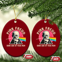 Pink Freud Dark Side Of Your Mom Ceramic Ornament Psychoanalysis Joke