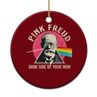 Pink Freud Dark Side Of Your Mom Ceramic Ornament Psychoanalysis Joke