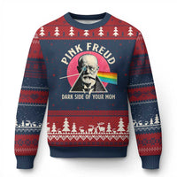Pink Freud Dark Side Of Your Mom Ugly Christmas Sweater Psychoanalysis Joke