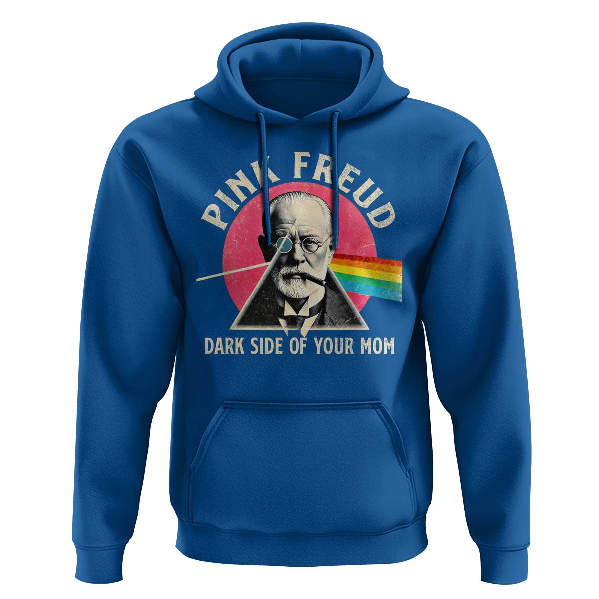 Pink Freud Dark Side Of Your Mom Hoodie Psychoanalysis Joke
