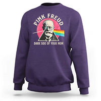 Pink Freud Dark Side Of Your Mom Sweatshirt Psychoanalysis Joke