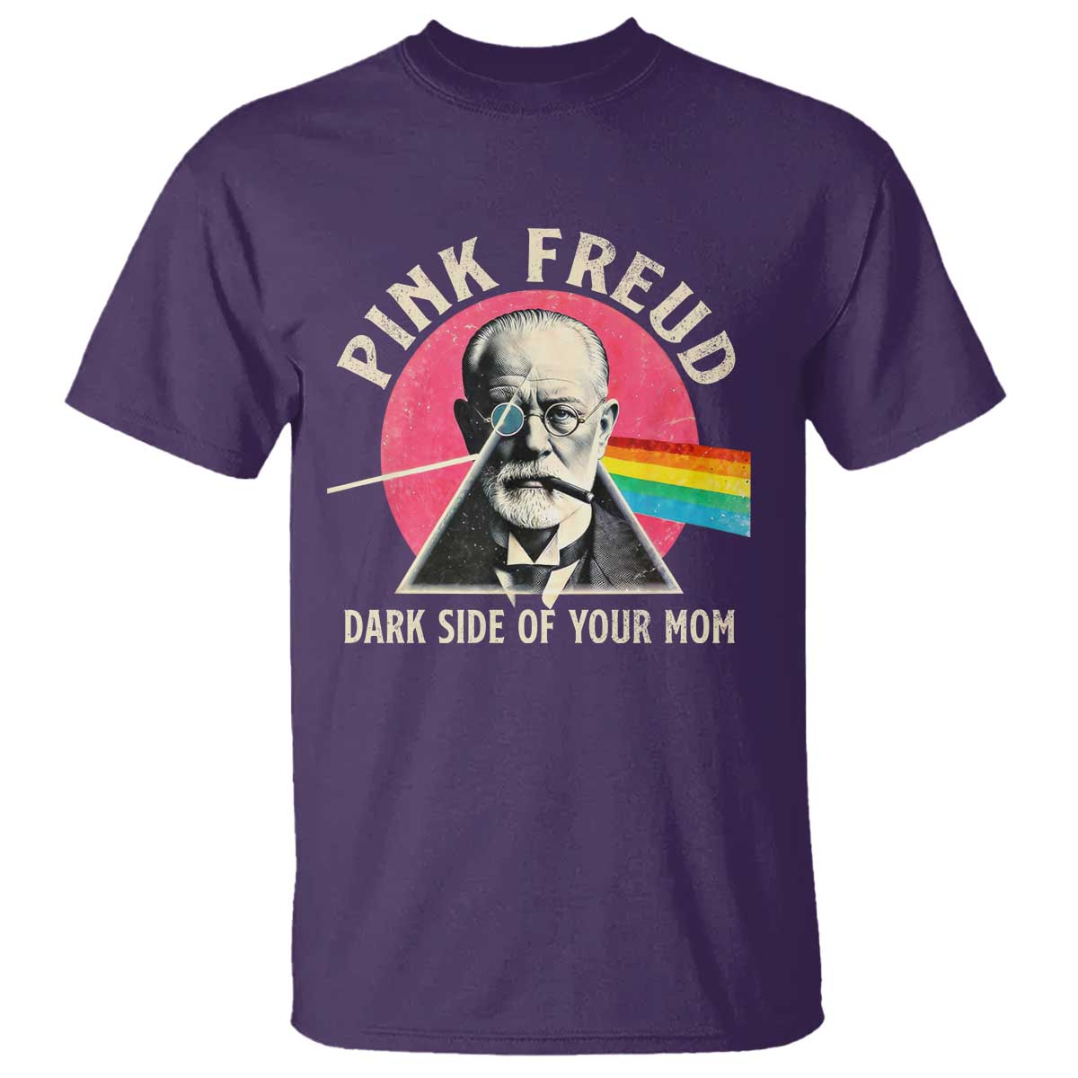 Pink Freud Dark Side Of Your Mom T Shirt Psychoanalysis Joke