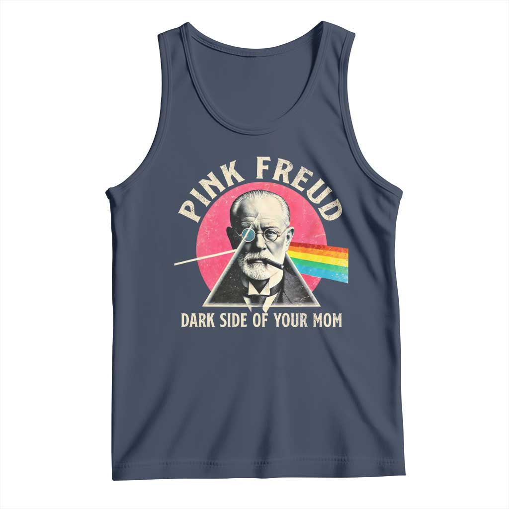 Pink Freud Dark Side Of Your Mom Tank Top Psychoanalysis Joke