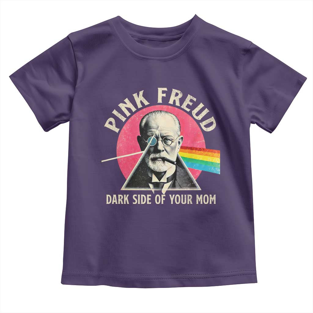 Pink Freud Dark Side Of Your Mom Toddler T Shirt Psychoanalysis Joke