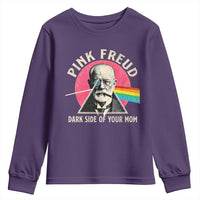 Pink Freud Dark Side Of Your Mom Youth Sweatshirt Psychoanalysis Joke