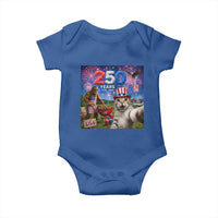 Cat Selfie with Bigfoot USA 250 Years Baby Onesie Funny 4th Of July Cat Graphic