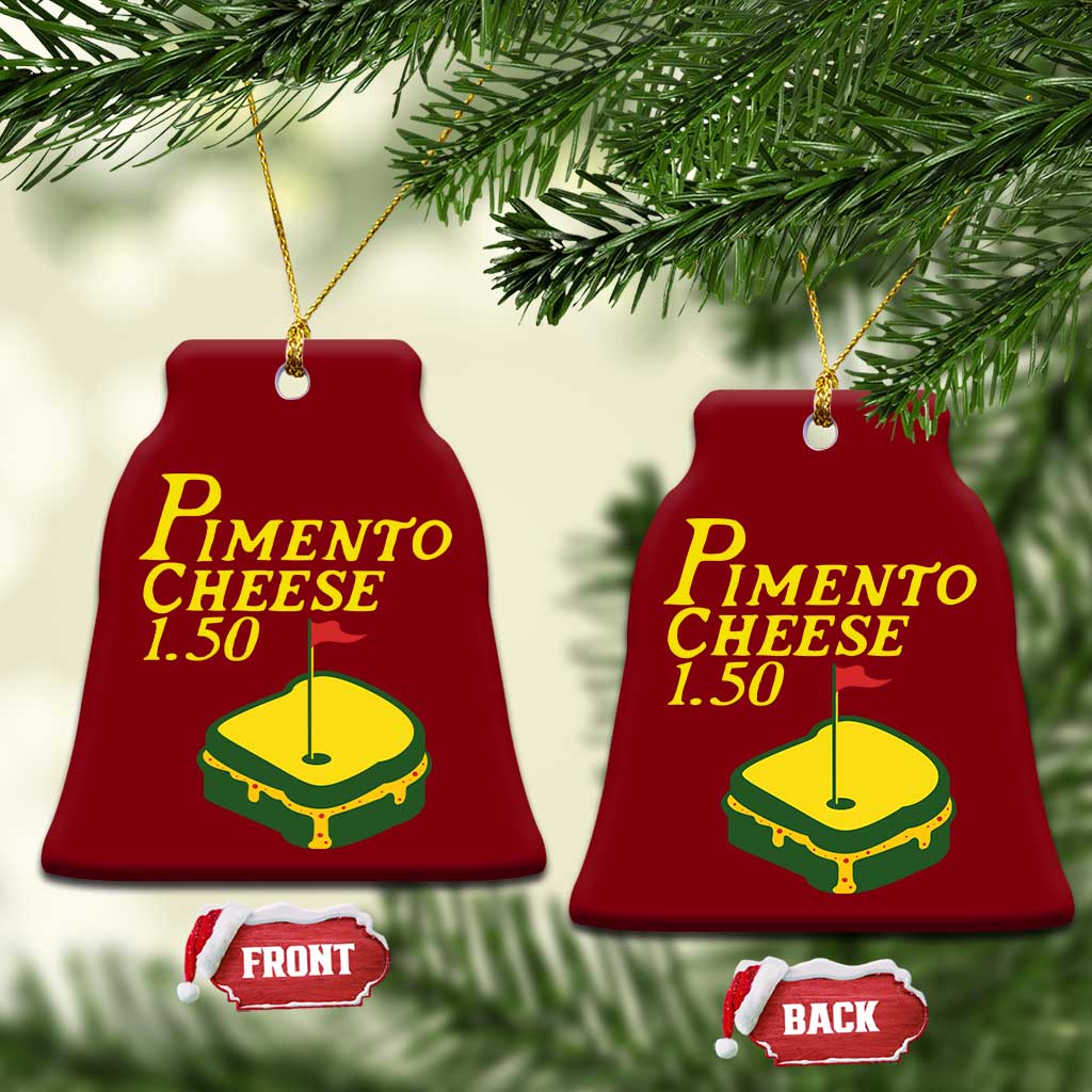 Pimento Cheese Ceramic Ornament Golf Foodie Golfer Tournament