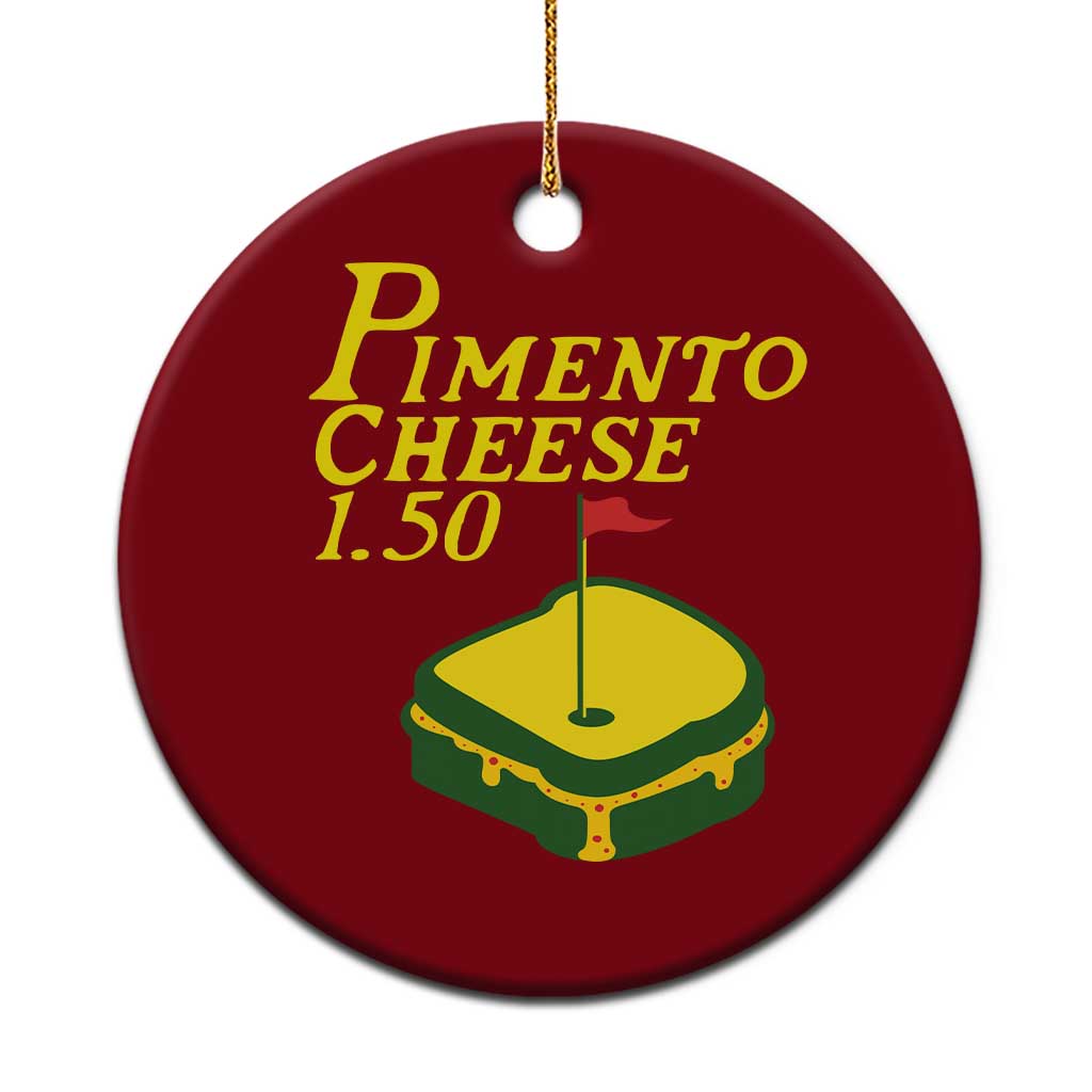 Pimento Cheese Ceramic Ornament Golf Foodie Golfer Tournament