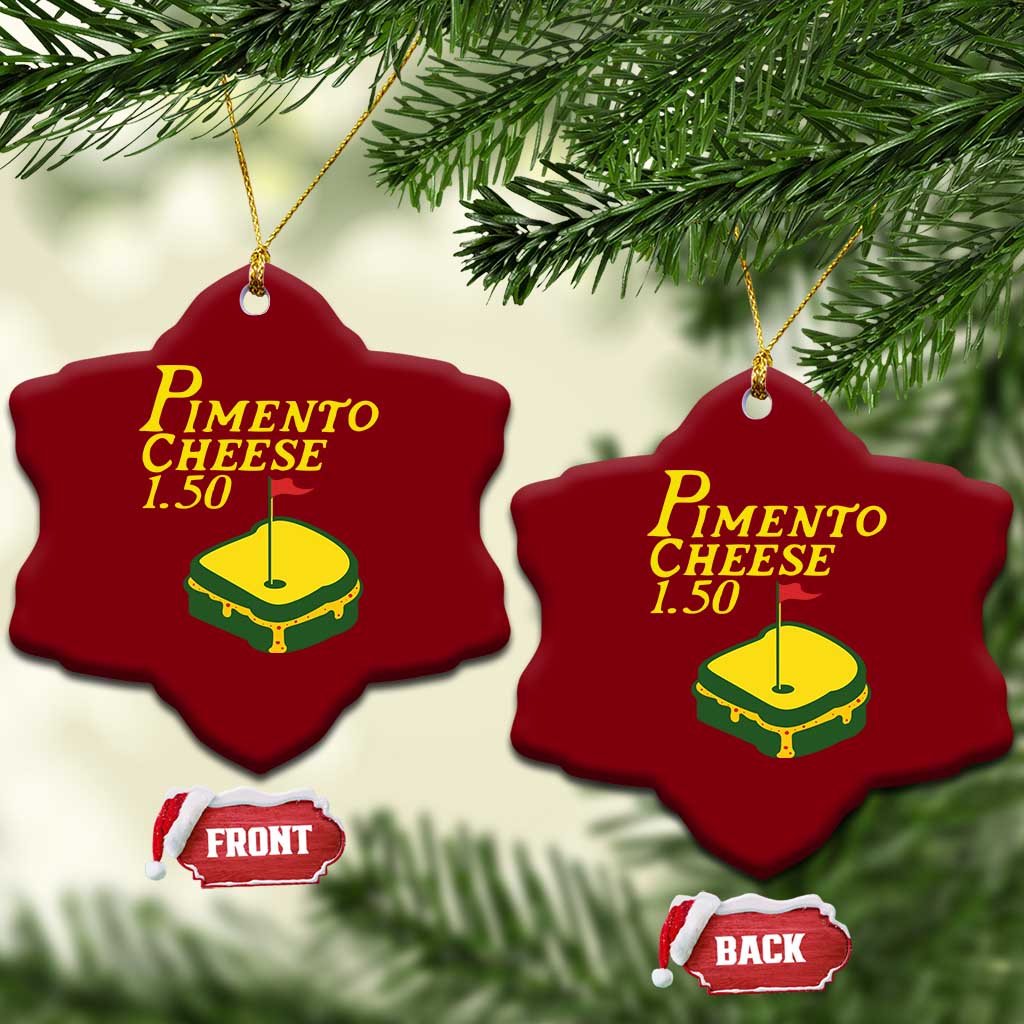 Pimento Cheese Ceramic Ornament Golf Foodie Golfer Tournament