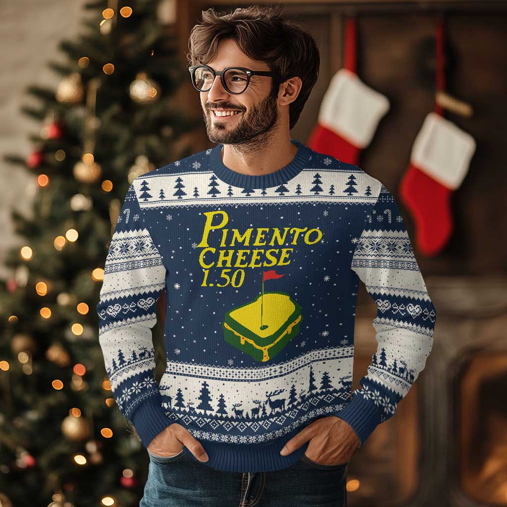 Pimento Cheese Ugly Christmas Sweater Golf Foodie Golfer Tournament