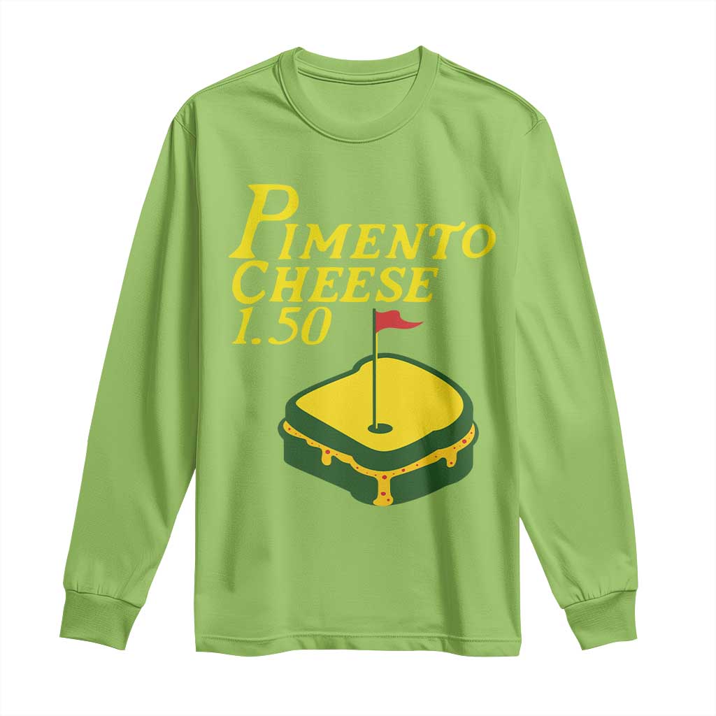 Pimento Cheese Long Sleeve Shirt Golf Foodie Golfer Tournament