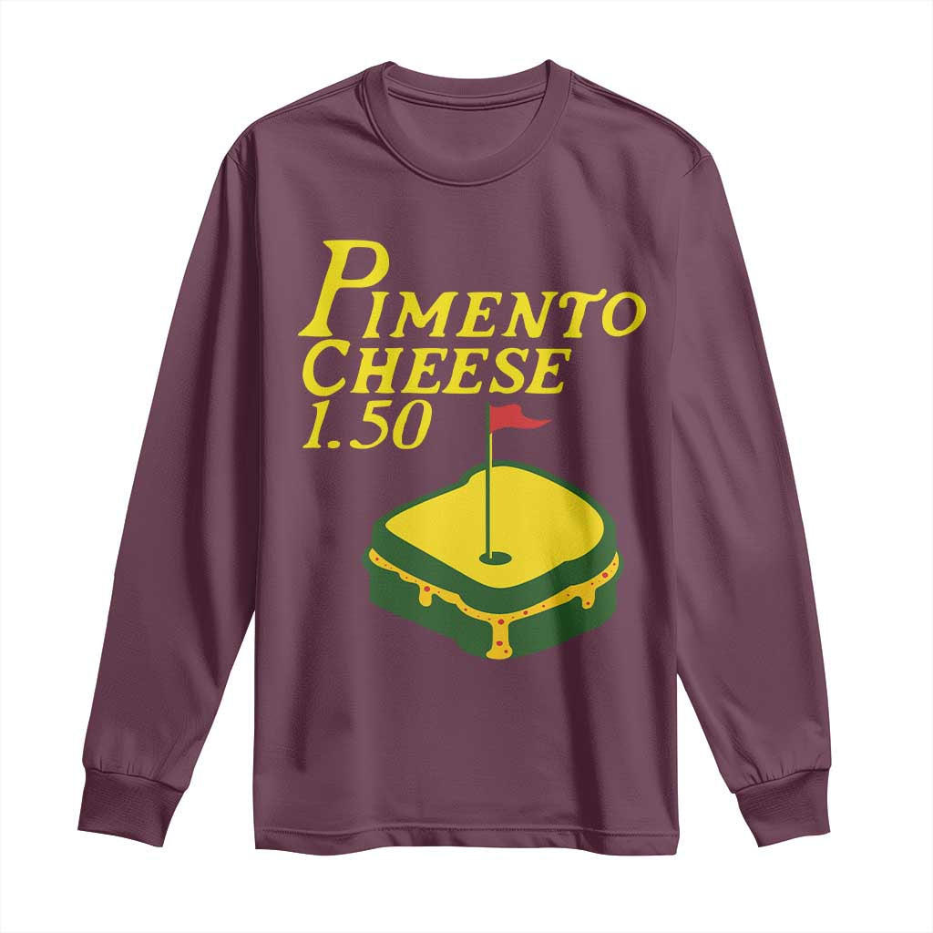 Pimento Cheese Long Sleeve Shirt Golf Foodie Golfer Tournament
