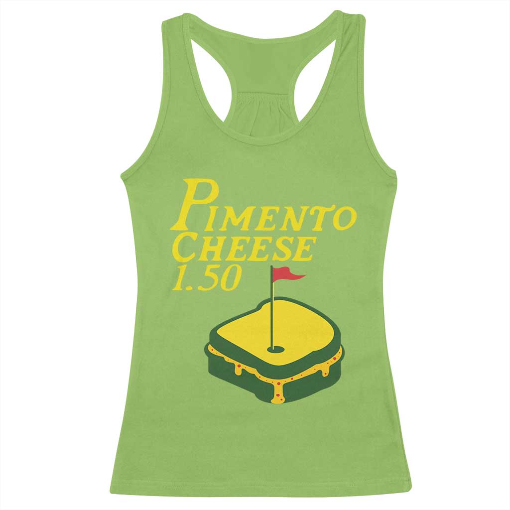 Pimento Cheese Racerback Tank Top Golf Foodie Golfer Tournament