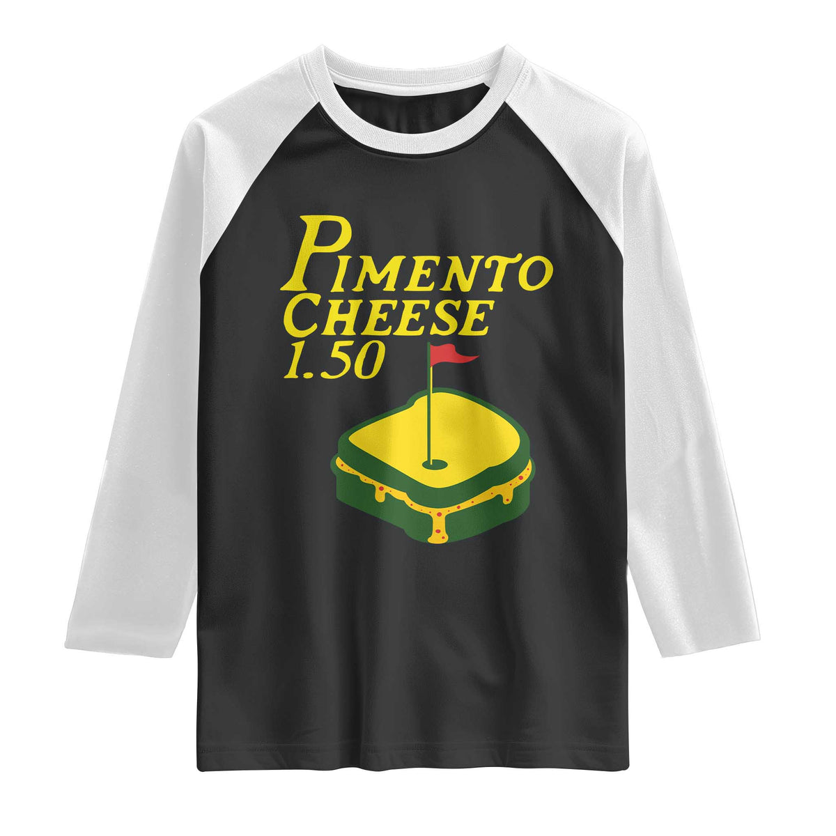 Pimento Cheese Raglan Shirt Golf Foodie Golfer Tournament