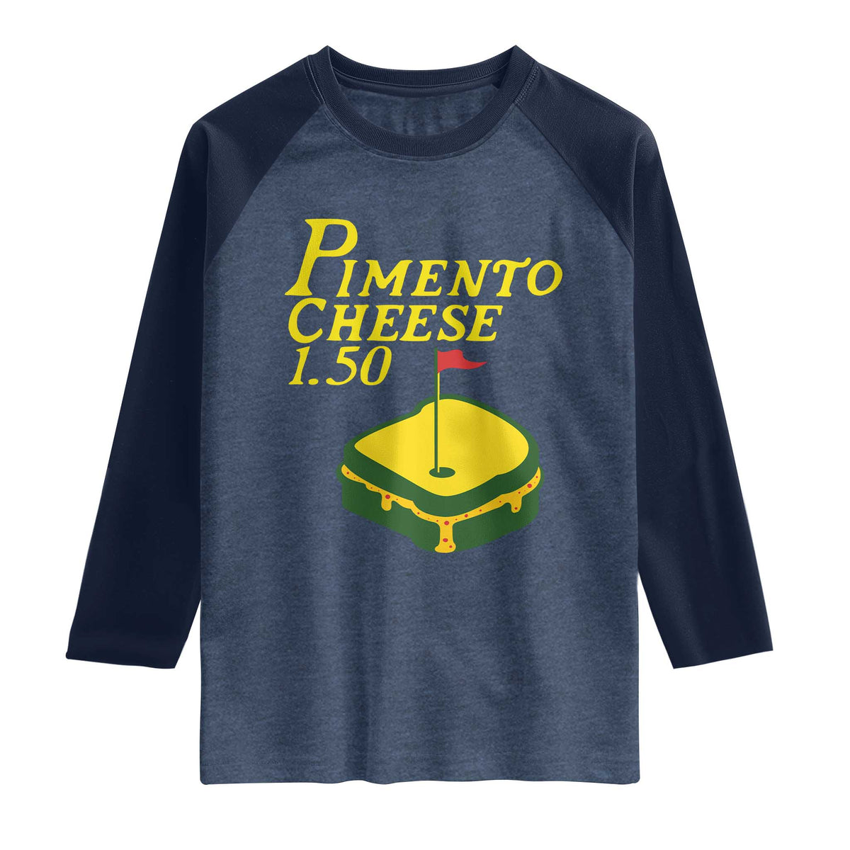 Pimento Cheese Raglan Shirt Golf Foodie Golfer Tournament