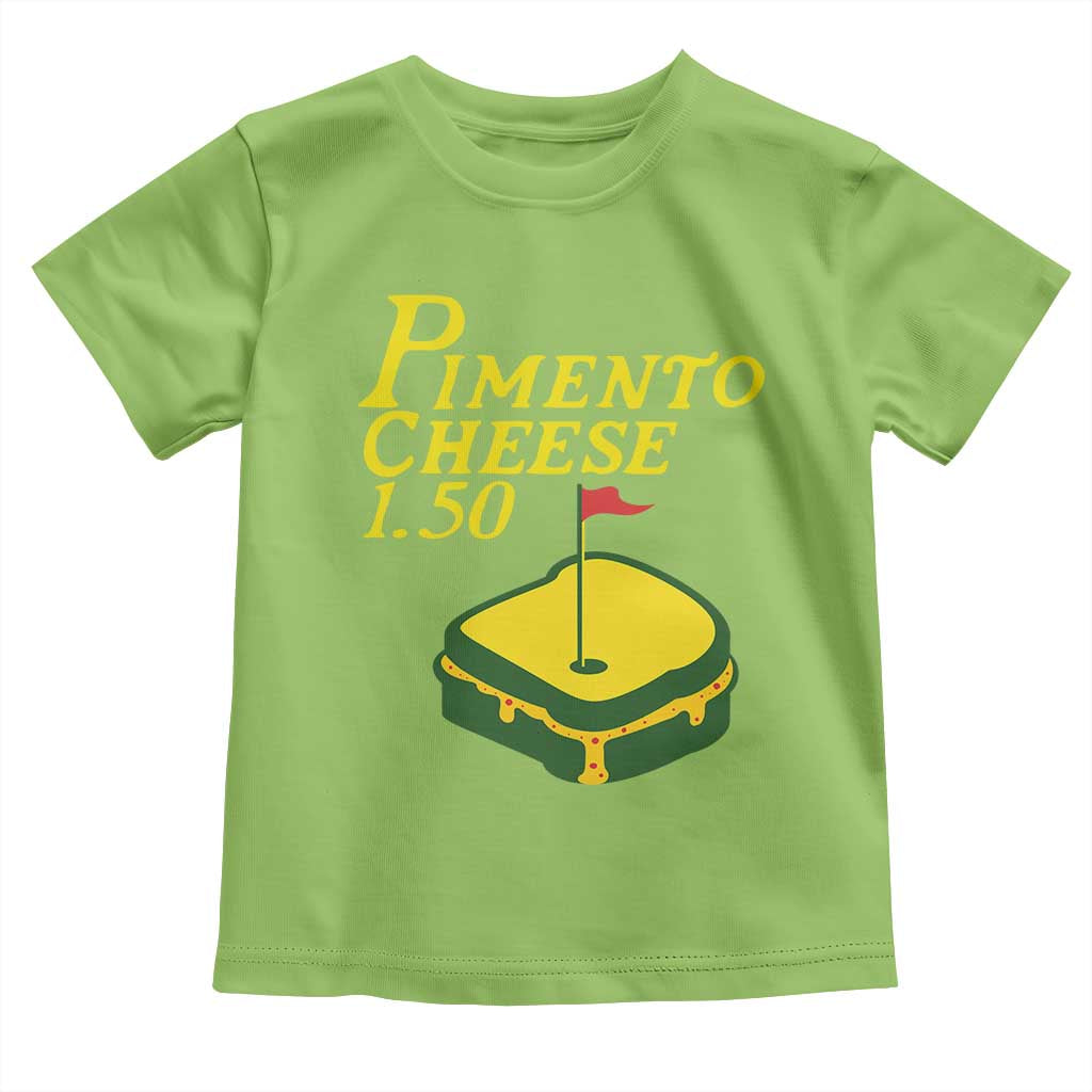 Pimento Cheese Toddler T Shirt Golf Foodie Golfer Tournament
