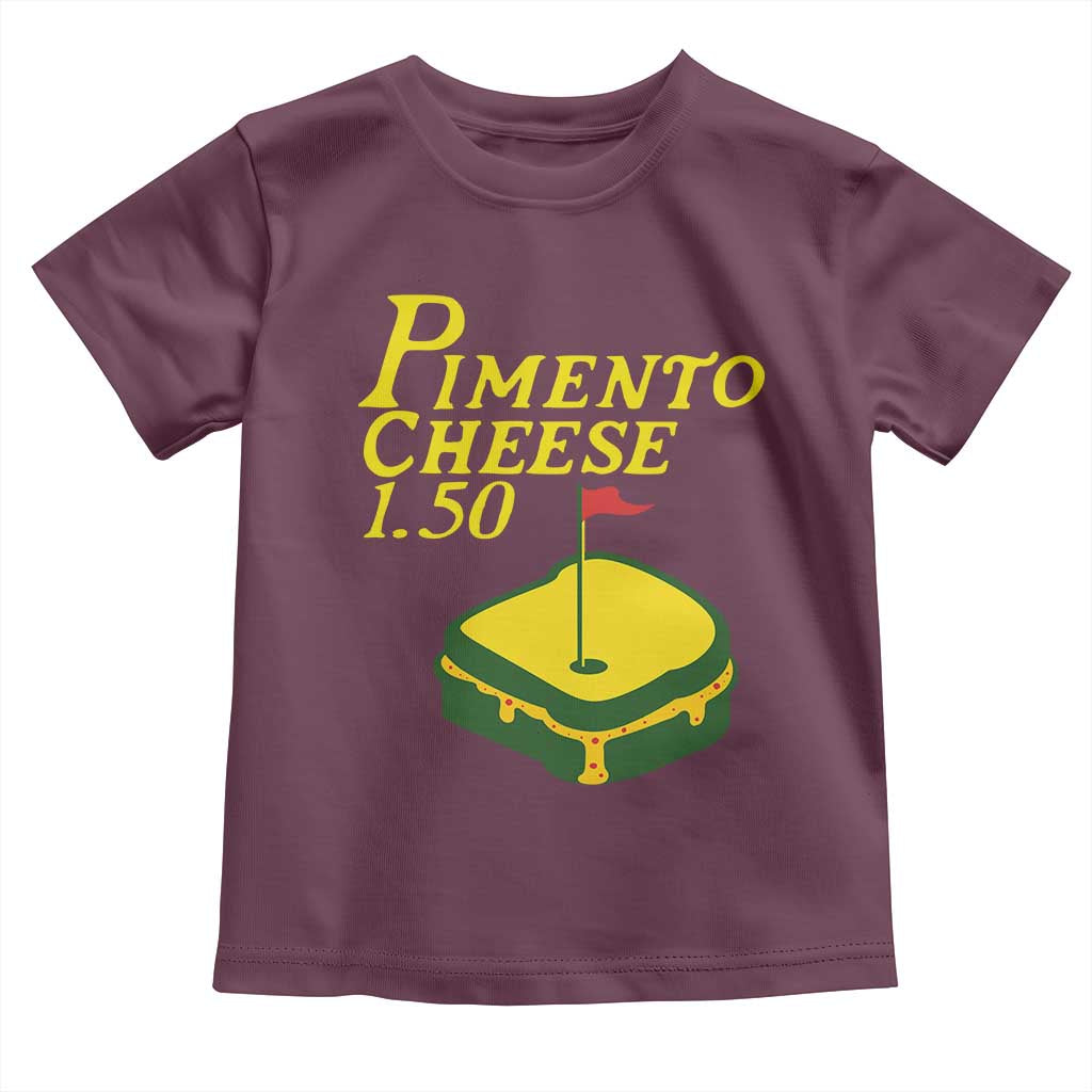 Pimento Cheese Toddler T Shirt Golf Foodie Golfer Tournament