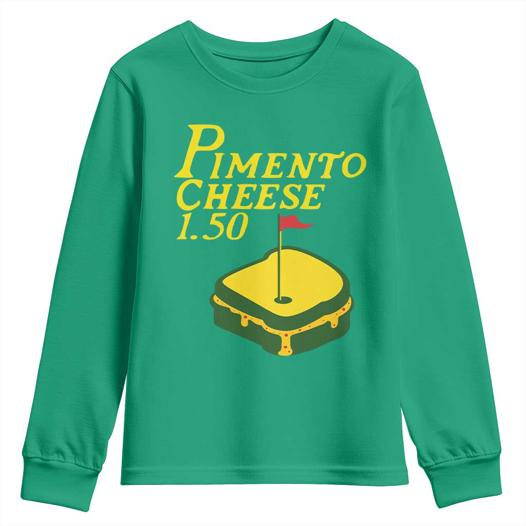 Pimento Cheese Youth Sweatshirt Golf Foodie Golfer Tournament