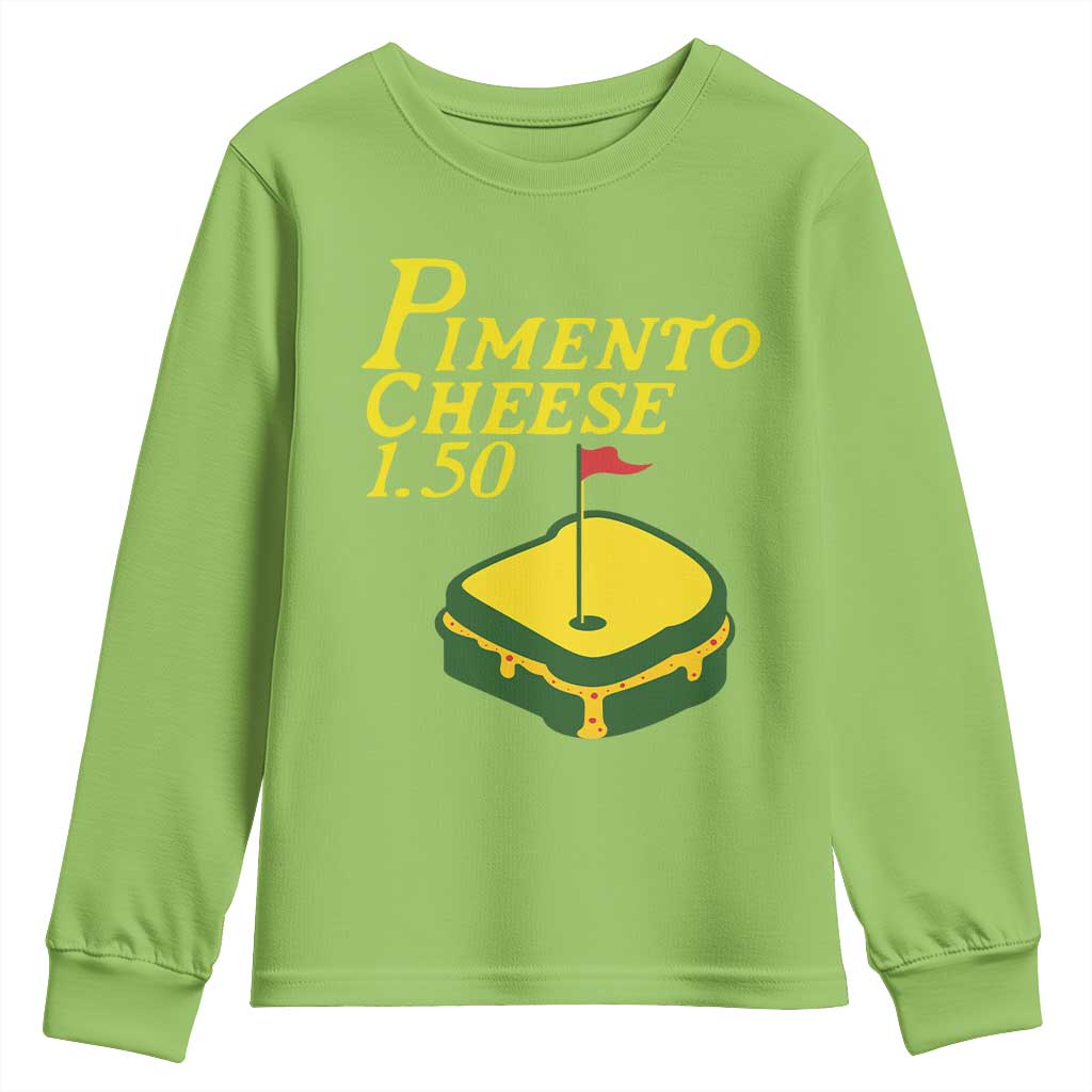 Pimento Cheese Youth Sweatshirt Golf Foodie Golfer Tournament