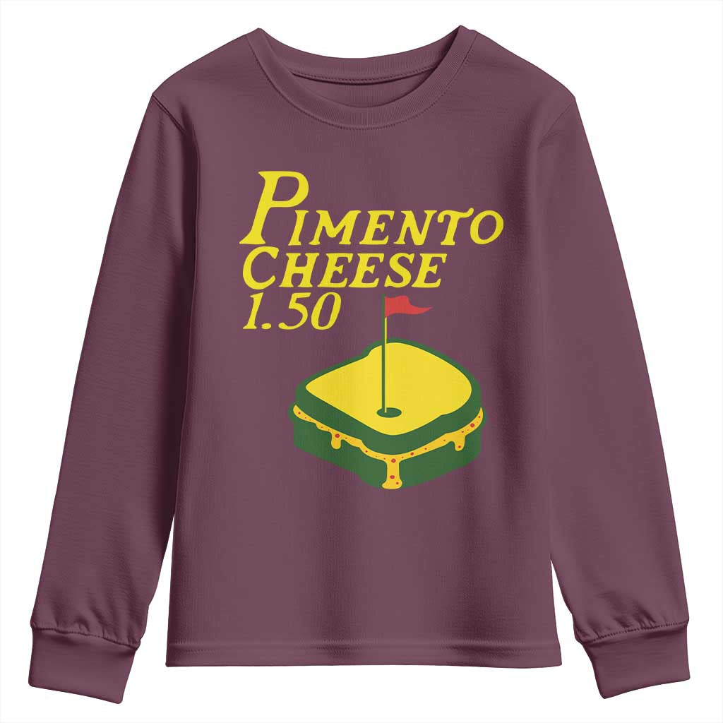 Pimento Cheese Youth Sweatshirt Golf Foodie Golfer Tournament