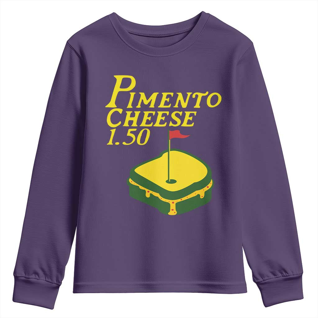 Pimento Cheese Youth Sweatshirt Golf Foodie Golfer Tournament
