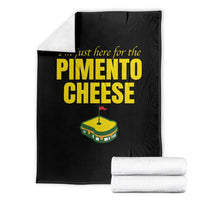 I'm Just Here For The Pimento Cheese Throw Blanket Funny Golf Foodie