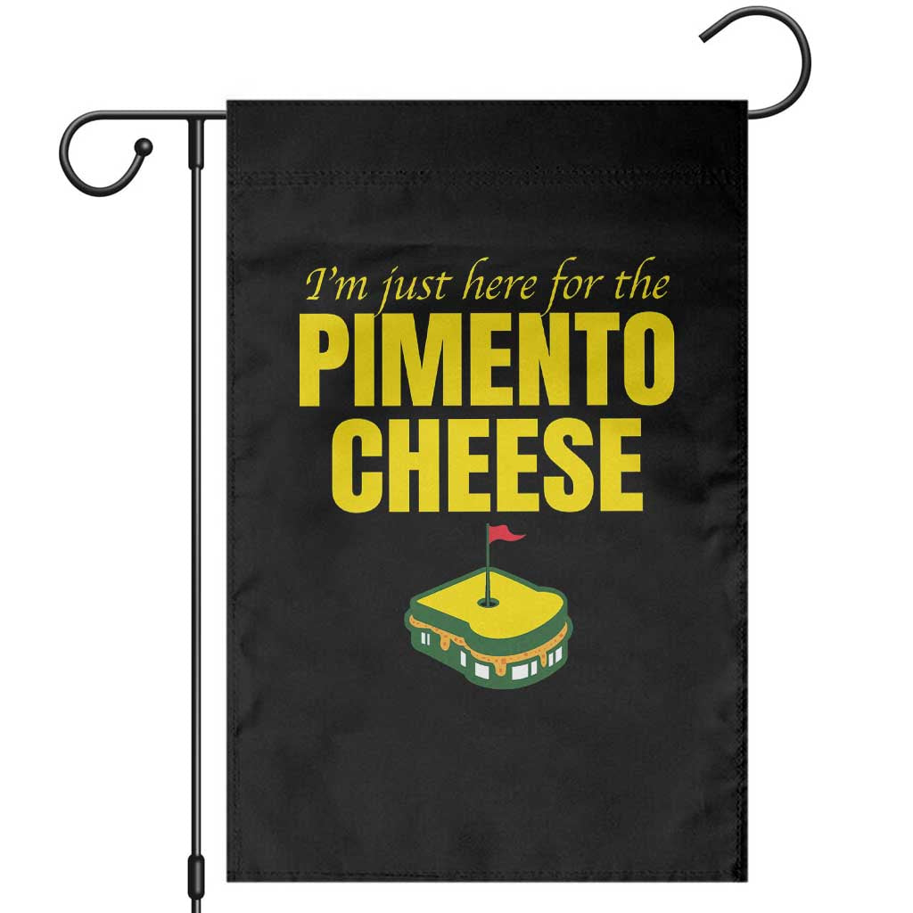 I'm Just Here For The Pimento Cheese Garden Flag Funny Golf Foodie