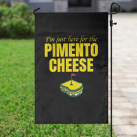 I'm Just Here For The Pimento Cheese Garden Flag Funny Golf Foodie