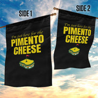 I'm Just Here For The Pimento Cheese Garden Flag Funny Golf Foodie