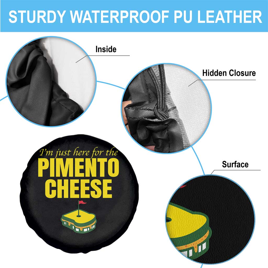 I'm Just Here For The Pimento Cheese Spare Tire Cover Funny Golf Foodie