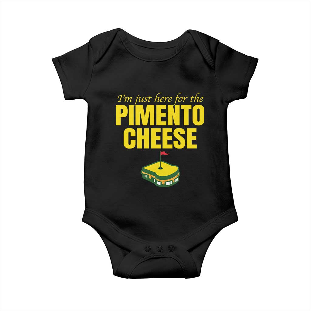 I'm Just Here For The Pimento Cheese Baby Onesie Funny Golf Foodie