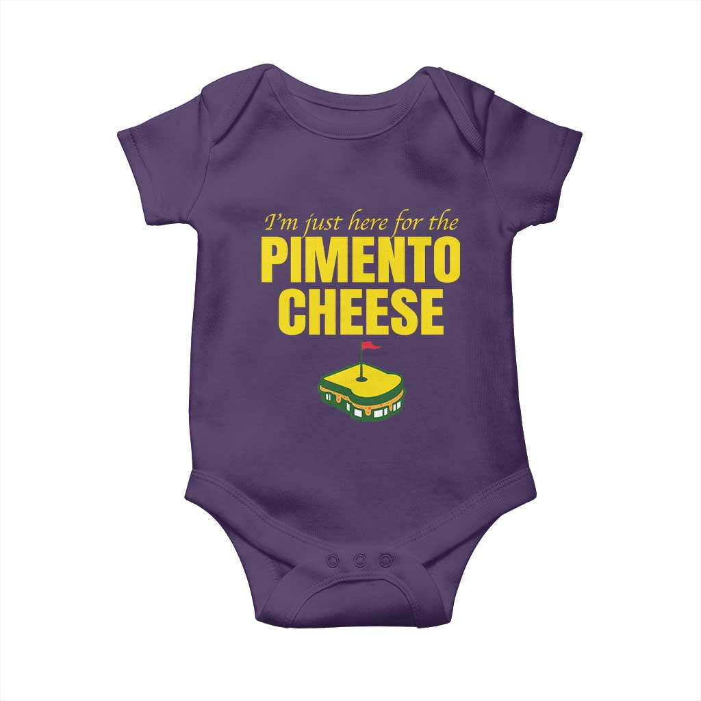I'm Just Here For The Pimento Cheese Baby Onesie Funny Golf Foodie